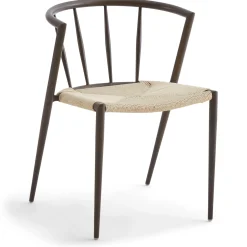 Spisebordssæt - Madelina sildebensbord 200 cm i røget egefiner + 6 x Bella spisebordsstole i røget egelook med fletsæde