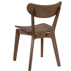 Spisebordssæt - Miles rundt spisebord Ø120 cm (Røget Egefiner) + 4x Rory spisebordsstole i røget egelook