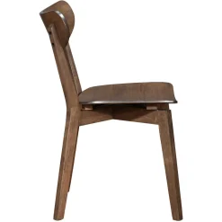 Spisebordssæt - Miles rundt spisebord Ø120 cm (Røget Egefiner) + 4x Rory spisebordsstole i røget egelook