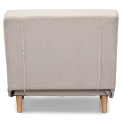 Thalia foldbar sovesofa beige tekstil