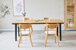 Valeria sildebensbord 200x90 cm lakeret egefiner