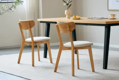 Valeria sildebensbord 200x90 cm lakeret egefiner