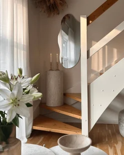 Zoey Organisk spejl uden ramme i 100x50 cm