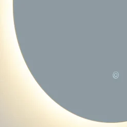 Zola rundt spejl med LED lys 80 cm